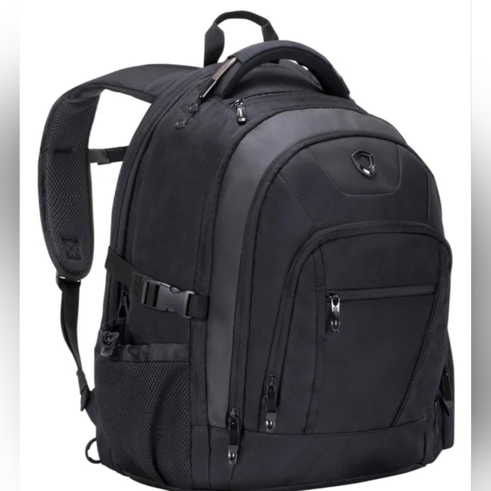 Traveler’s Choice 19" Direct Multi-Pocket Laptop Backpack Travel Bag Black